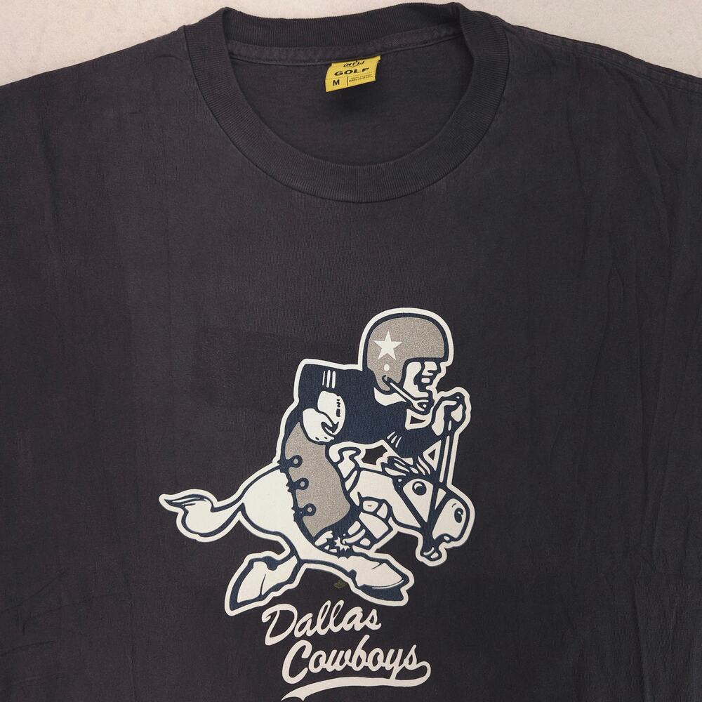 NFL Dallas Cowboys Golf Short Sleeve Football Shirt Mens Size Medium M Black